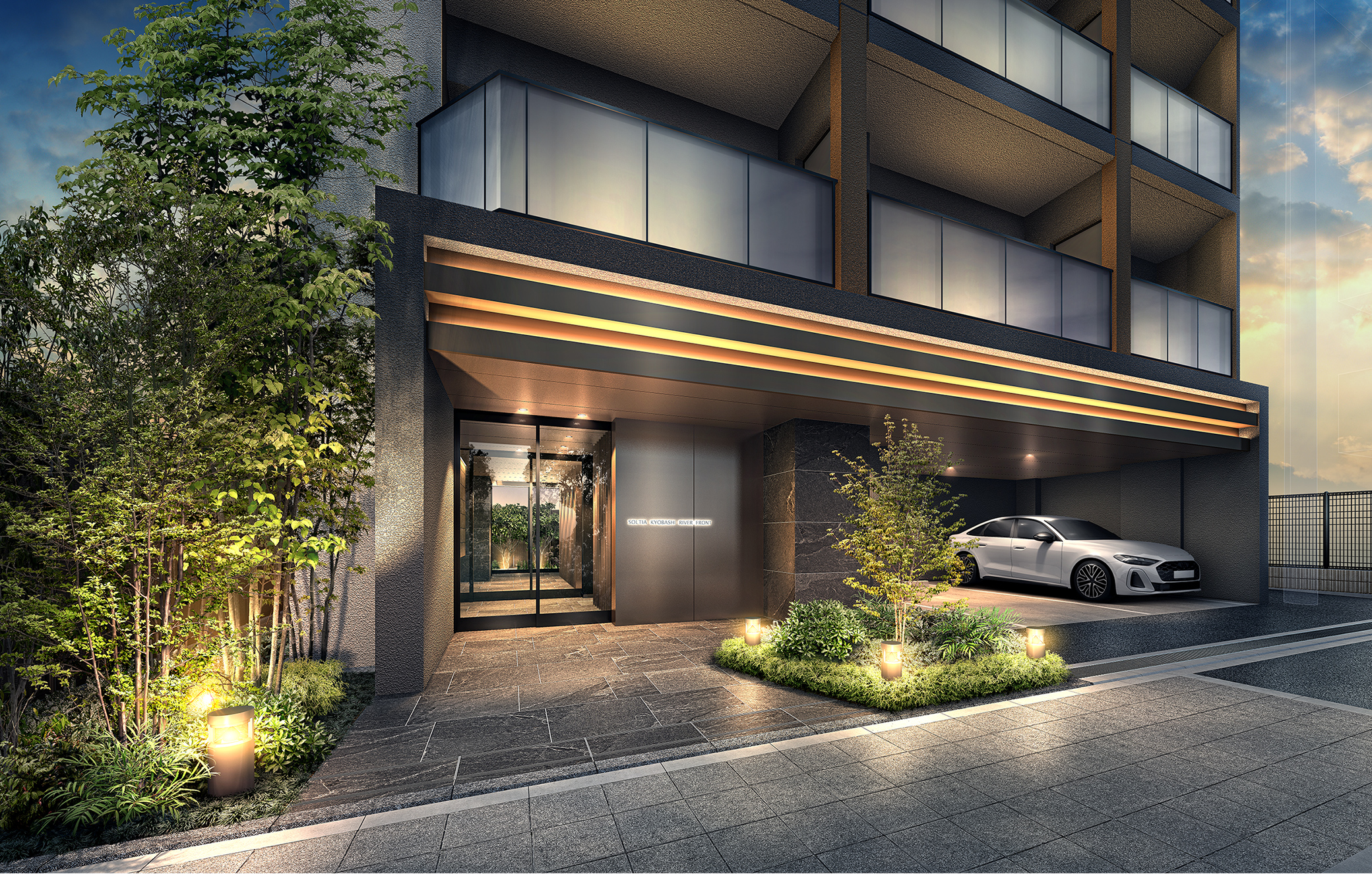 エントランスアプローチ完成予想図