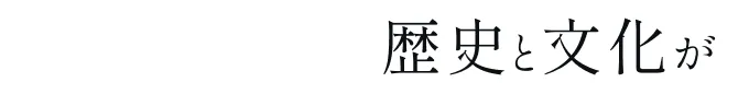歴史と文化が