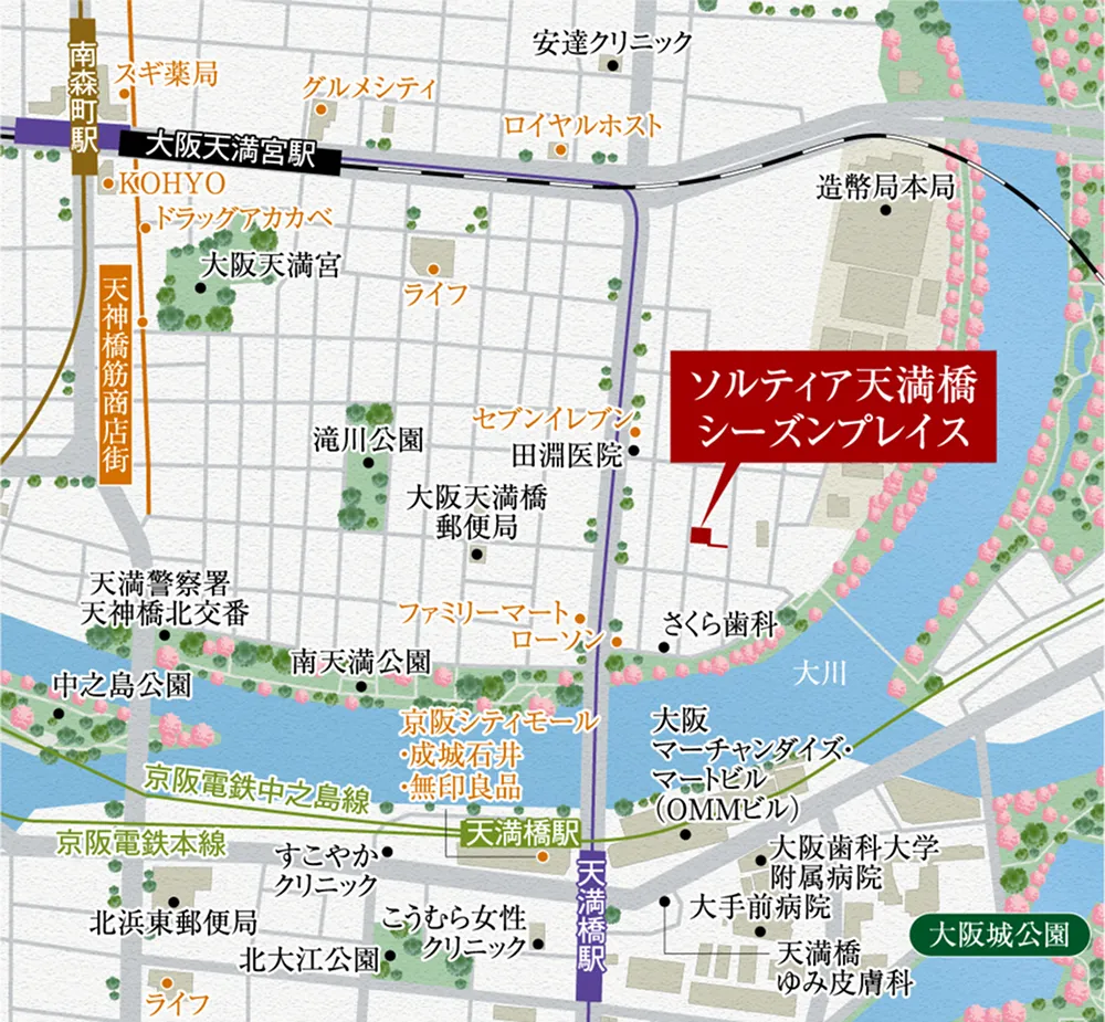 現地周辺エリア概念図