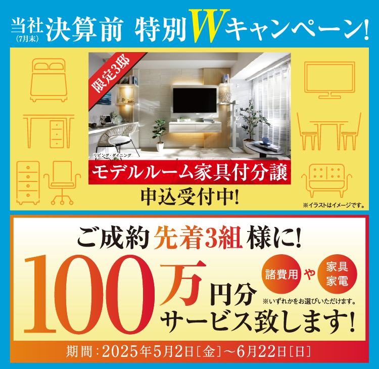 当社決算前特別Wキャンペーン