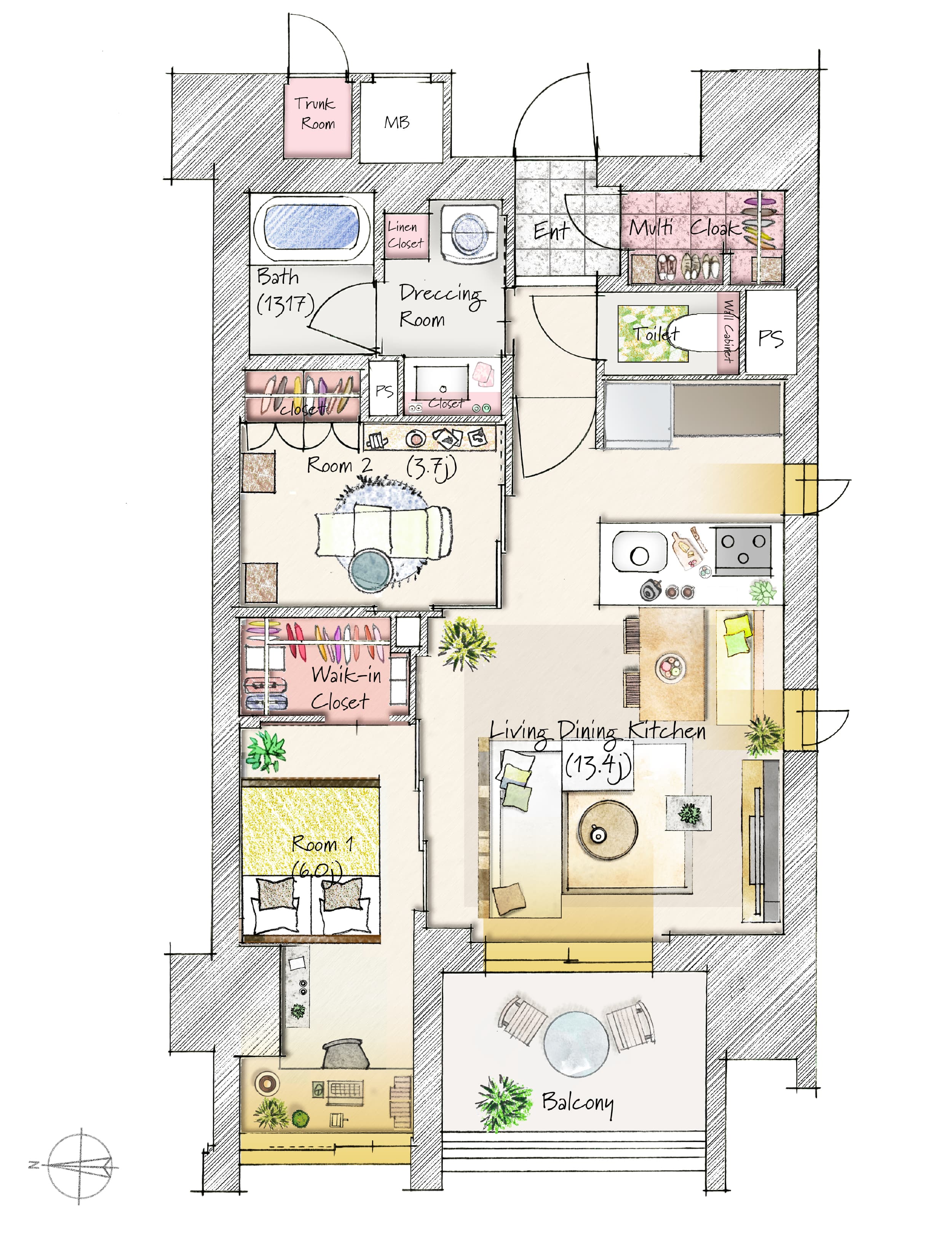 家具配置イメージ
